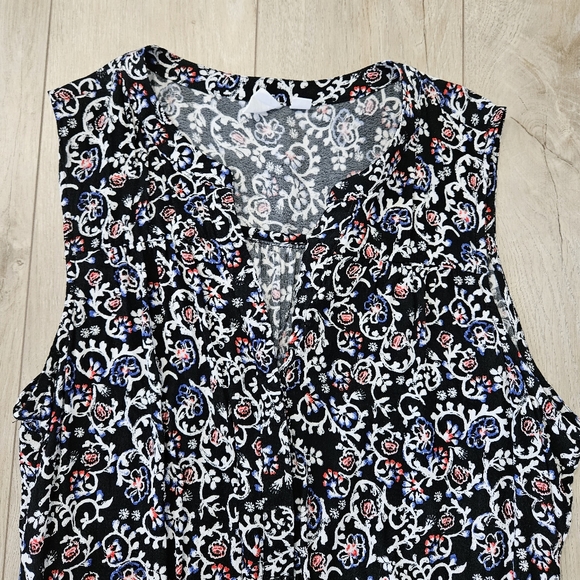 GAP Dress, Size Small, Black/Multi Foral - Picture 3 of 11